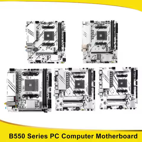 1PC JGINYUE B550 Series PC Computer Motherboard AMD 2*DDR4 Dual Channels ITX/M-ATX Size M.2 NVME 4*S