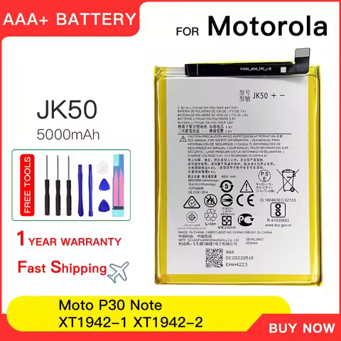 Genuine JK50 5000mAh Battery For Motorola Moto G20 XT2128-1 64GB GSM G7 Power XT1955 XT1942-1 Z3 XT1
