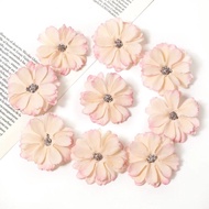 10pcs Silk Daisy Artificial Flowers Heads Mini Fake Flowers For Home Decor Wedding Decoration DIY Wreath Headdress Gifts Accessories
