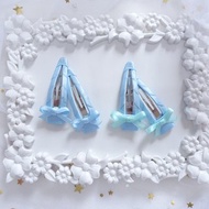 兒童髮飾 - 粉藍色 芭蕾舞鞋 髮夾 瀏海夾 頭飾 - 一對庄