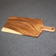 SANDERWOOD Wooden Chopping Board, Serving Board , Cutting Board w/ Handle 1x8x19 inches