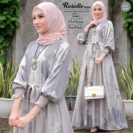 gamis new rosalia dres Big size ukuran L XL XXL 3XL 4XL