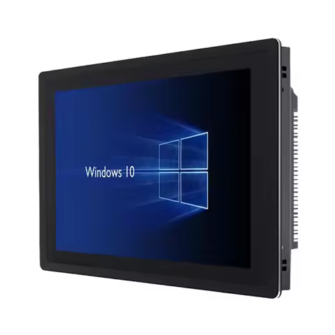 10 12 15 17 Inch Embedded Industrial LCD Monitor Touch Monitor with Resistive Touch Screen for DVI V