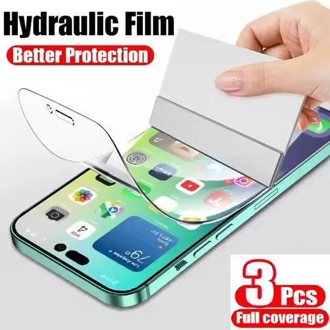 3PCS 999D Hydrogel Film For iPhone 7 8 6 6S Plus Screen Protector On iPhone 5 5C 5S SE 2020 Protecti