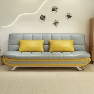1.9m Extendable Foldable Sofa Bed, 2-in-1 Convertible Couch for Small Living Room, Apartment & Renta