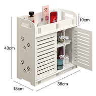 YIXIN | ตู้ติดผนังไม่ต้องเจาะสำหรับเก็บของในห้องน้ำ