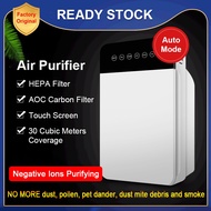 Air Purifier for Home Large Room, 3-Layer HEPA Filter Active Carbon with Negative Ions for Allergies and Pets EA26