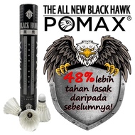 Pomax Badminton Shuttlecocks Black Hawk (Durable Performance Shuttle)