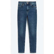 Slim-fit jeans Blue h&m eur 34 High Waist Crotch 10 23-25 Length 36 Inches Second Hand Good Conditio