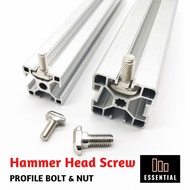 Hammer Head Screw T Hammer Screw Aluminium Profile 2020 3030 3060 4040 4080