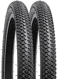 YUNSCM 2-PCS 18" Mountain Bike Tires 18 x 1.95/53-355 Compatible with 18x1.95 18x2.0 Bicycle Tires (