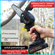 COD Taffware Gergaji Mesin Cordless Chainsaw 24V 800W / gergaji mesin kayu listrik yg kecil komplit mini modern buat pemotong belah potong kayu / mesin gergaji kayu listrik mini potong serbaguna portable / mesin pemotong kayu listrik modern yang kecil