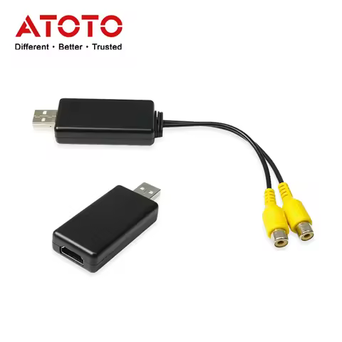 ATOTO AHV48 AHV68 Video Out Adapter USB to HDMI CVBS RCA Media Output Cable For Car Headrest Back Re