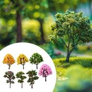 [freneci] 7 Pieces Miniature Artificial Trees Decorative Artificial Mixed Model Trees for Landscape 