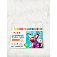 Marker Pen / Colored Pen / Acrylic Marker / Acylic Marker 18 Colors Lea / Lex MK- 833 Bush Tip, Wate