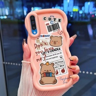 Casing For Samsung A50 A50s A30s Case Casing Bear Illustration Softcase Cesing Protective Silicon HP