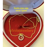 MATA 1 gram gold eye pendant