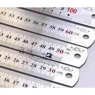 Metal straight ruler 15cm, 20cm, 30cm, 50cm, 60cm, 100cm long, sharp stainless.