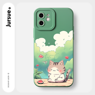 เคสโทรศัพท์ซิลิโคนกันกระแทกตลกๆน่ารักสำหรับ iPhone 14 13 12 11 Pro Max SE 2020 X XR XS 8 7 HFE2603