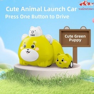 VALENTINE1 Press & Go Animal Car, Cartoonish Small Animals Impact-resistant Pet Elastic Vehicle, Pre