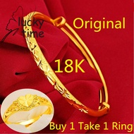 Original Pawnable 18k Saudi Gold Bracelet for Women Nasasangla Buy 1 Take 1 Ring Bracelet Wedding Birthday Fine Jewelry Gift Saudi Gold Pawnable Legit Gifts for Women