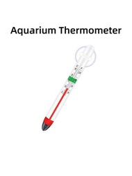 1入組玻璃浮游魚缸溫度計,附有肥圓鐵沙可用於測量水溫