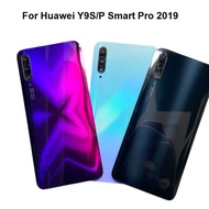 6.59"; For Huawei Y9S P Smart Pro 2019 Battery Cover Back Housing Glass Rear Door Case With Adhesive New Replacement