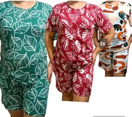 2XL 3XL Terno Tshirt Short Pambahay | Plus Size Terno Sleeve Short | Cotton Spandex