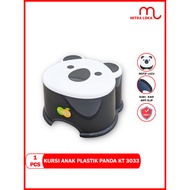 Mitra Loka Plastic Children's Chair with Panda Image Golden Sunkist