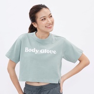 BODY GLOVE women's SC Crop T-Shirt 2023 - BG เสื้อยืดครอป ผู้หญิง รวมสี เทา S