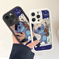 For Infinix Note 50s 50x 40 30 50 Pro Plus 12 G96 Shell Stitch Pattern Makeup Mirror Phone Case