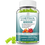 Cortisol Supplements Gummies for Women, Cortisol Reducer w. Rhodiola Rosea Magnesium  Phosphatidylse