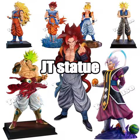 Jt Studio Statue Full Range Dragon Ball Anime Figures Ssj4 Son Goku Figures Super Saiyan Pvc Statue 