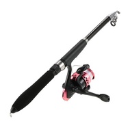 Lixada Professional Fishing Tackle Kit Portable Lure Rod Reel Set with 1.6m Fishing Rod Fishing Reel