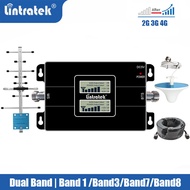 12 Meters Rg6 Cable Dual Band Booster 2G+3G+4G Cell Phone Network Band1+Band3+Band8/Band5 65dbi Gain
