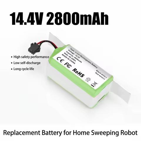 PURFIELD 14.4V 4S1P 2800mAh Li-ion Battery For Conga 990 1090 Ecovacs N79 Series Eufy Robovac 11 11S