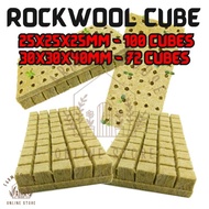 Rockwool 72/100 Cubes Aquaponic Germination Rockwool Hydroponic Rockwool with Holes Hydroponik Rockw