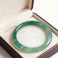 天然綠草莓晶手鐲細條圓鐲子叮噹手鐲