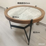 圓形大理石面茶几