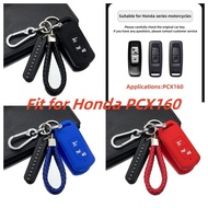 2024 New Motorcycle Silicone Kondom Smartkey Scoopy Case Cover Remote Fit for Honda AHM/Sarung 2022 PCX160 Emote Key Protector Holder Keychain Shell Fob Car Interior Accessories