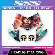 Honda CRF 150L Headlight Decals Luffy Normal Form
