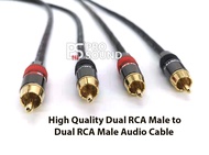 High Quality Dual RCA Male to Dual RCA Male Audio Cable