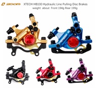 ZOOM XTECH HB100 MTB Hydraulic Line Pulling Disc Brakes Set 160mm Folding bike Wire Pull Mountain Bike Scooter Accessories