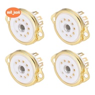 4Pcs 9pin Tube Socket  Tube Socket,Vacuum Protect Tube Socket for 12AX7,12AT7,12AU7,ECC83,ECC82,E88C