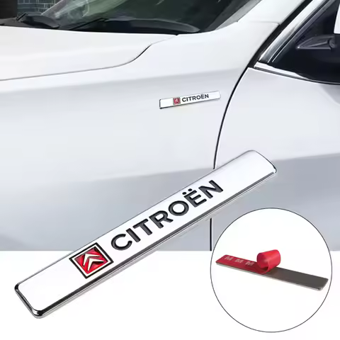 Car Styling 3D Metal Logo Badge Stickers For Citroen C4 C2 C1 Grand Picasso C4L C-ELYSEE Berlingo C3