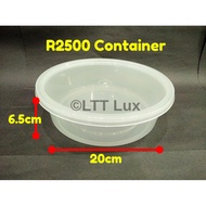 R2500 (2500ml) Round Disposable Plastic Food Container (30pcs±) / Bekas Plastik Bulat / Bekas Makana