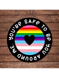 1/2/5 miếng dán "You're To Be You Around Me" Miếng dán vinyl vui nhộn và độc đáo cho'sổ kế hoạch, sổ