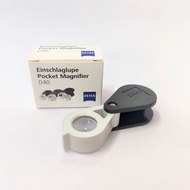 Zeiss Optics D40 10x Jewelers Professional Diamond Gemstone Aplanatic Achromatic Pocket Magnifier Lo