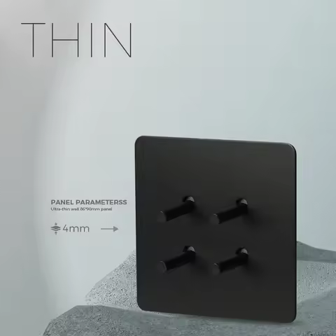 Avoir Tuya Wifi Switch Vintage Black Wall Switch Alexa Accessories Toggle Switches Smart Home Produc