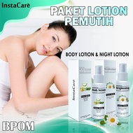 INSTACARE PEMUTIH KULIT SELURUH TUBUH LOTION BRIGHTENING HB DOSTING ASLI PENCERAH BADAN DOSIS TINGGI